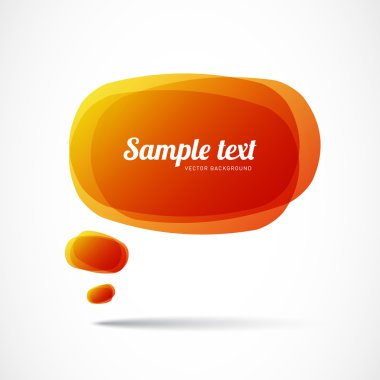 Kırmızı Sarı konuşma balonu