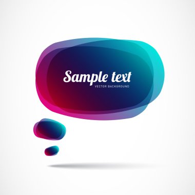 mavi mor konuşma balonu