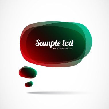 kırmızı yeşil konuşma balonu