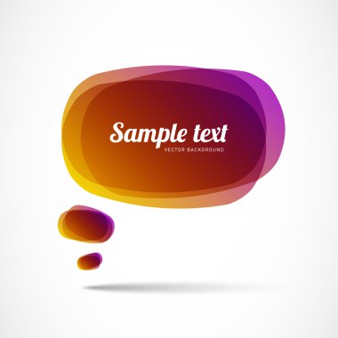  Mor sarı konuşma balonu