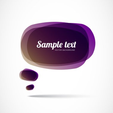 Menekşe Kahverengi konuşma balonu