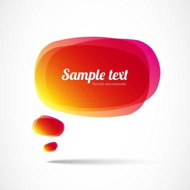 Kırmızı Sarı konuşma balonu