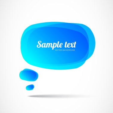 mavi konuşma balonu