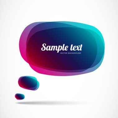 mavi mor konuşma balonu