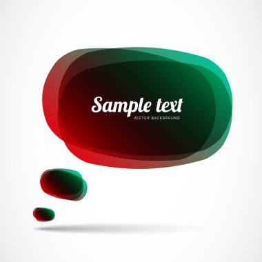 kırmızı yeşil konuşma balonu