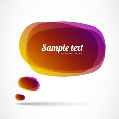  Mor sarı konuşma balonu