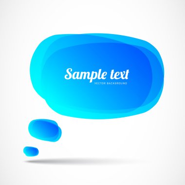 mavi konuşma balonu