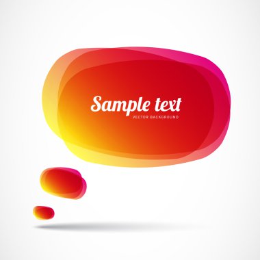 Kırmızı Sarı konuşma balonu