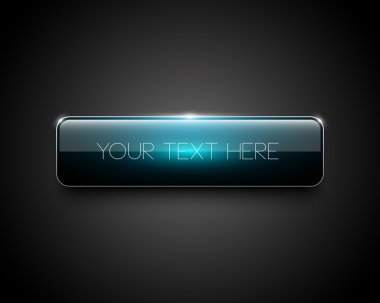 mavi parlak web düğmesi