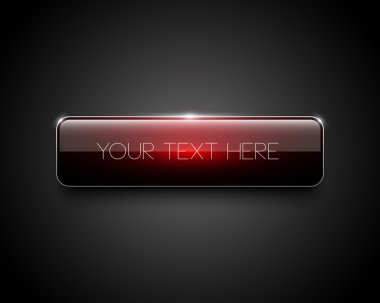 kırmızı parlak web düğmesi