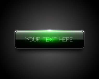 녹색 광택 웹 버튼