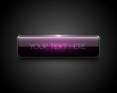 mor parlak web düğmesi