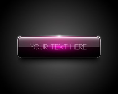 mor parlak web düğmesi