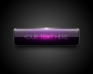 mor parlak web düğmesi