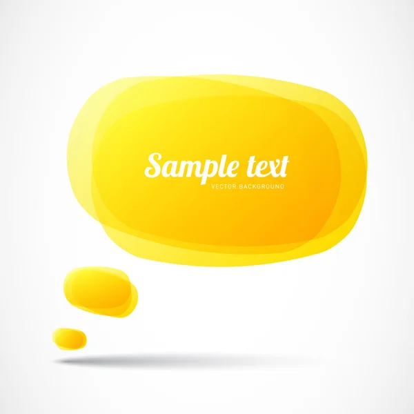 黄色的语言泡沫 — 图库矢量图片