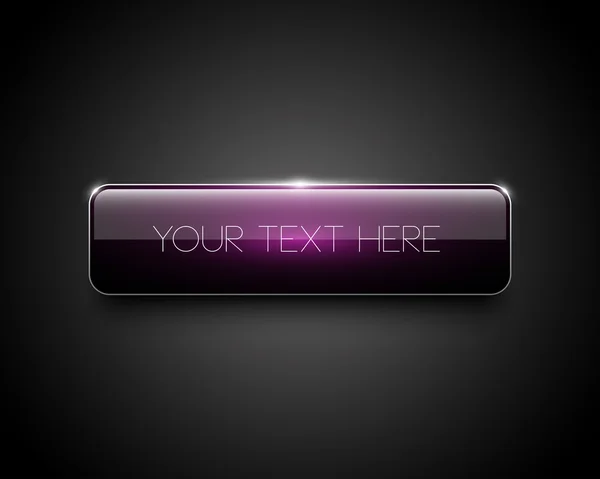 Botón web brillante púrpura — Archivo Imágenes Vectoriales