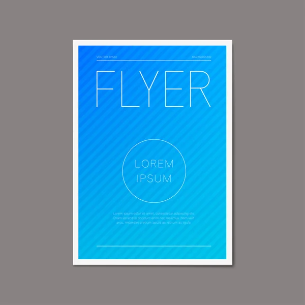 Flyer-Design-Vorlage — Stockvektor