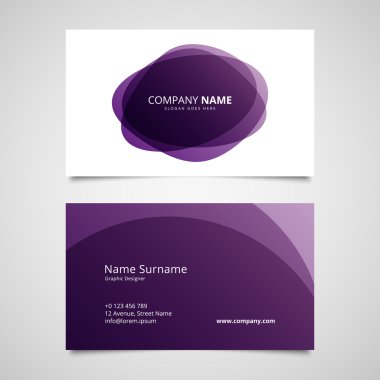 Kartvizit tasarım şablonu