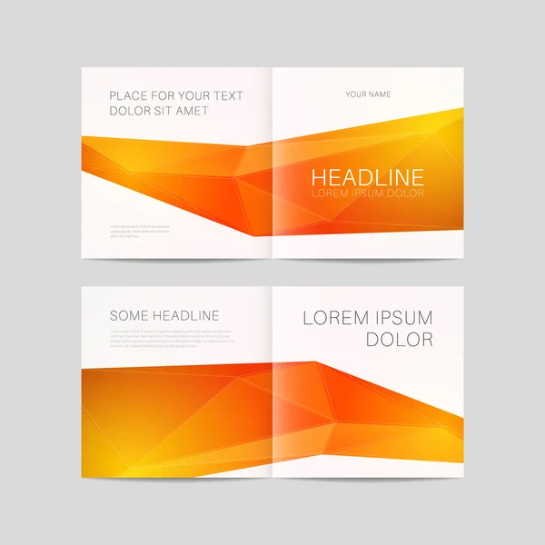 Brochure design template — Stock Vector