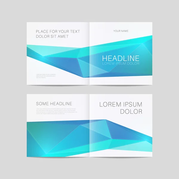 Brochure design template — Stock Vector