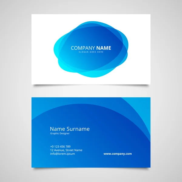 Business card design template — Stock Vector