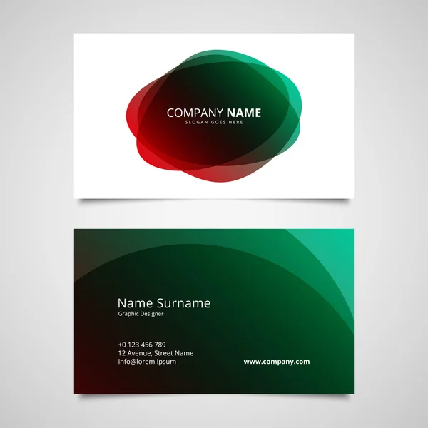 Business card design template — Stock Vector