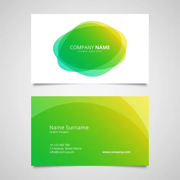 Business card design template — Stock Vector