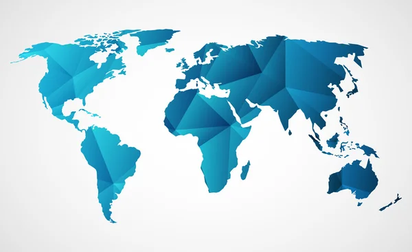 Τριγωνικό παγκόσμιο χάρτη — Διανυσματικό Αρχείο