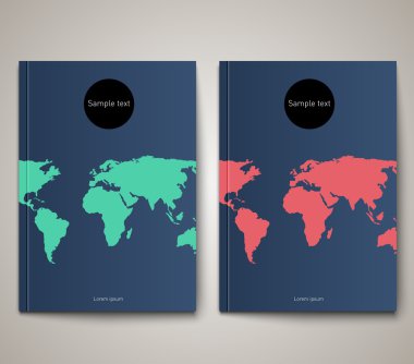 harita ile broşür şablonları