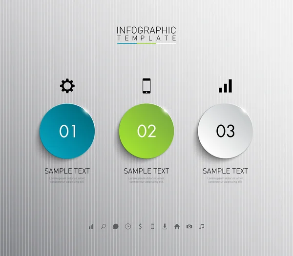 Vorlage: Infografik Banner — Stockvektor