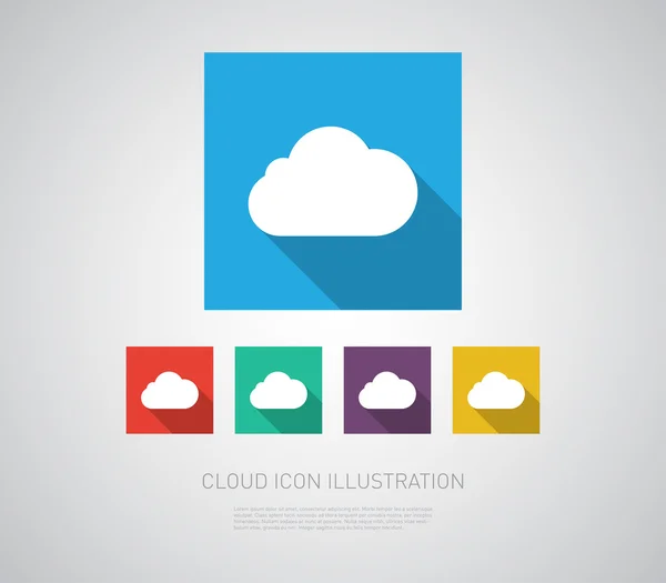 Iconos de nube — Vector de stock