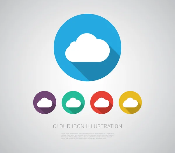 Iconos de nube — Vector de stock