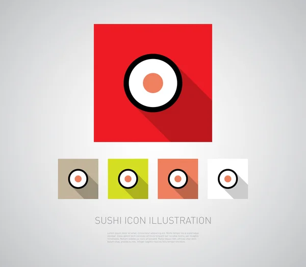Iconos de sushi — Archivo Imágenes Vectoriales