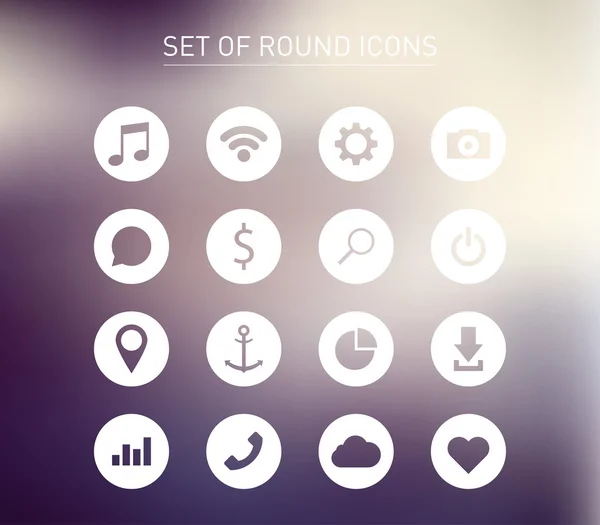 Round icons — Stock Vector