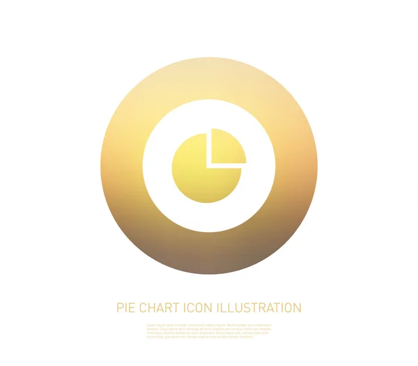 Kuchendiagramm-Symbol — Stockvektor