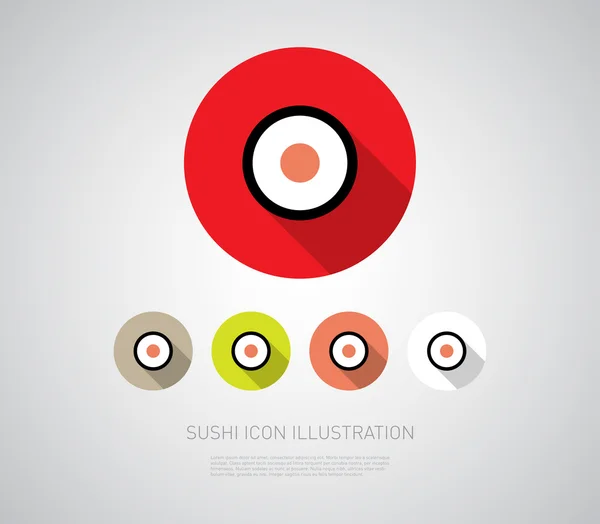 Iconos de sushi — Archivo Imágenes Vectoriales