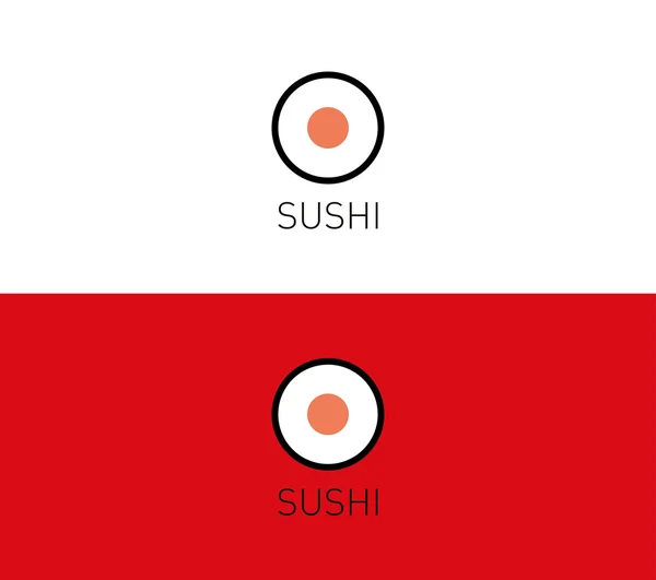 Sushi business design template — Stock Vector