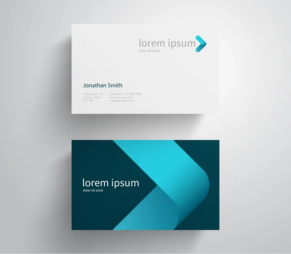 Abstract business card template — Stock Vector