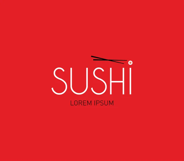 Plantilla de diseño empresarial Sushi — Vector de stock