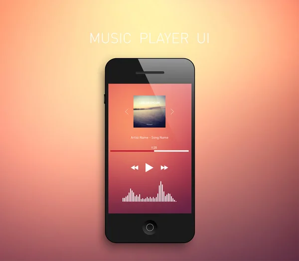 Élégant smartphone mobile — Image vectorielle