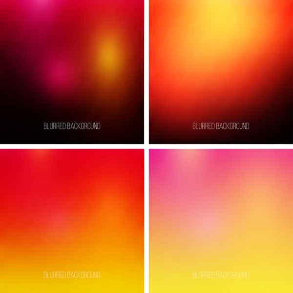 Set of abstract blurred backgrounds — Stock Vector