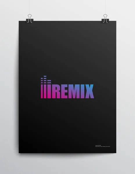 Remix hudební ikonu — Stockový vektor