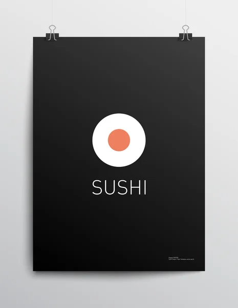 Sushi-ikonen — Stock vektor