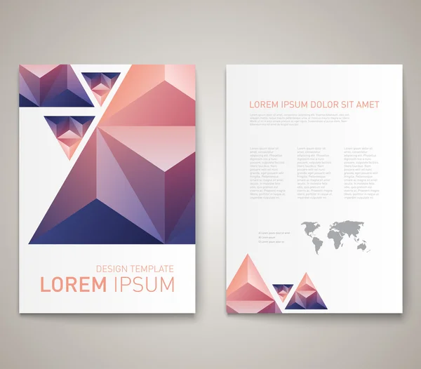 Diseño de folleto moderno abstracto — Archivo Imágenes Vectoriales