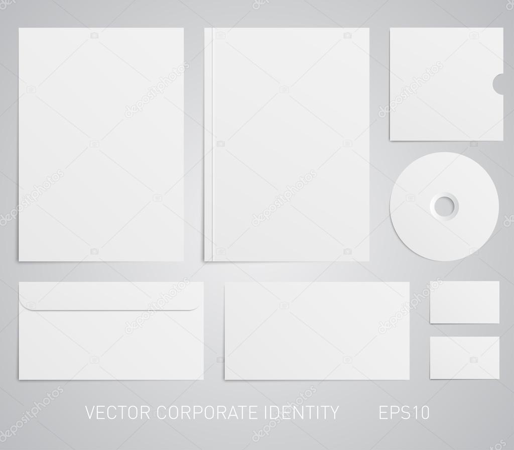 Abstract corporate stationery template,