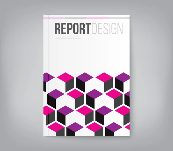 Design de capa de brochura de negócios — Vetor de Stock