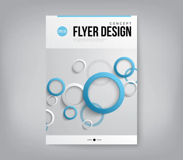 Diseño de portada de folleto empresarial — Archivo Imágenes Vectoriales