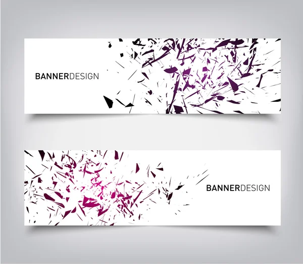 Explosion banners design — Stock vektor