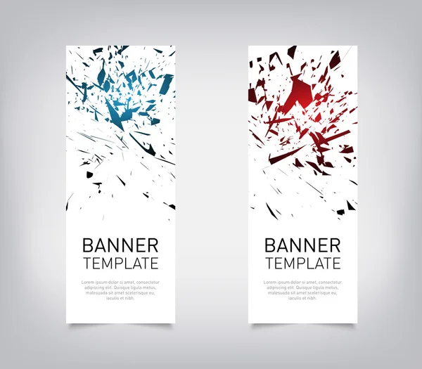 Explosie banners ontwerp — Stockvector