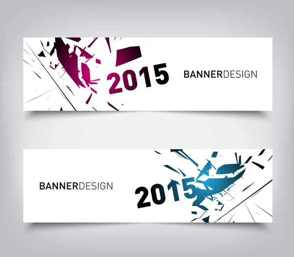 Explosion banners design — Stock vektor